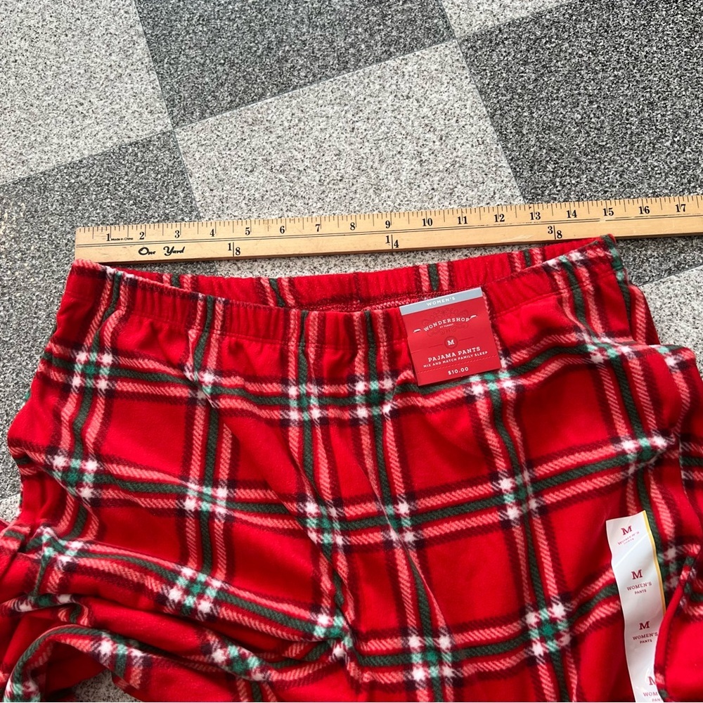 Wondershop Women's Red Plaid Lounge Pajama Pants- Size M - Picture 5 of 9